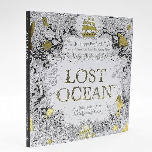 Lost Ocean: An Inky Adventure & Colouring Book (Paperback)
